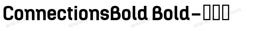 ConnectionsBold Bold字体转换
